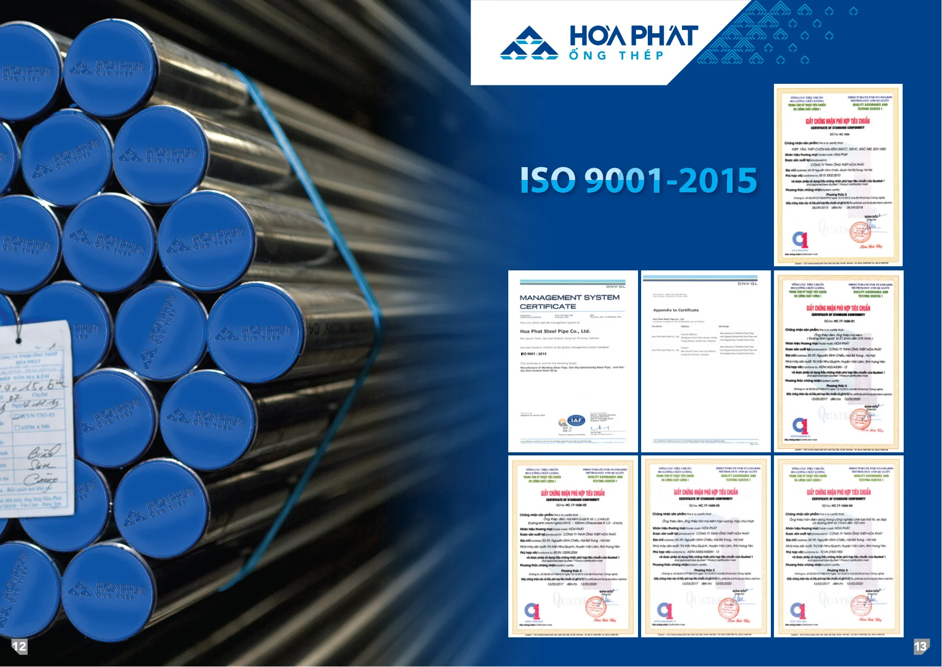 CATALOGUE ỐNG THÉP HÒA PHÁT UPDATE 2020 DOWNLOAD
