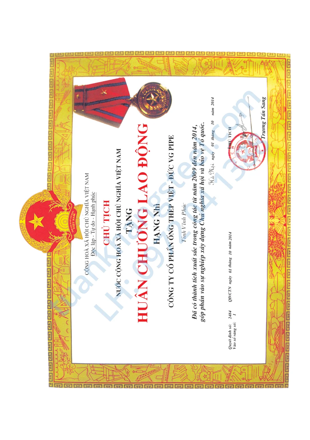 Hồ sơ năng lực Ống thép Việt Đức