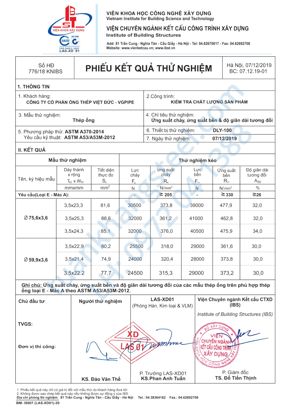 Hồ sơ năng lực Ống thép Việt Đức