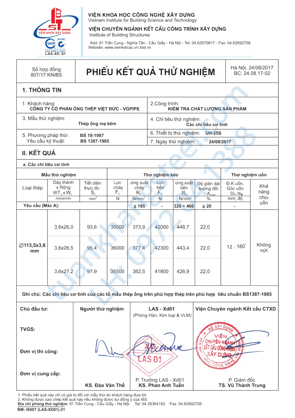 Hồ sơ năng lực Ống thép Việt Đức