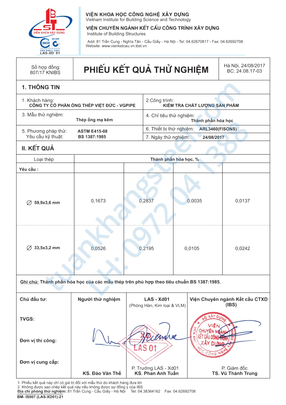 Hồ sơ năng lực Ống thép Việt Đức