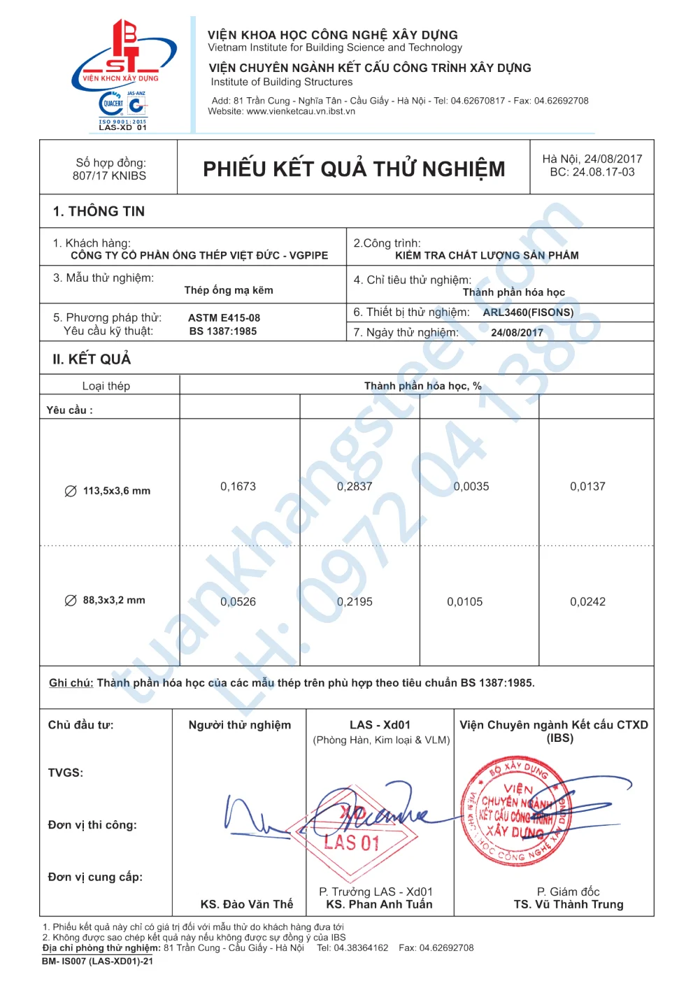 Hồ sơ năng lực Ống thép Việt Đức