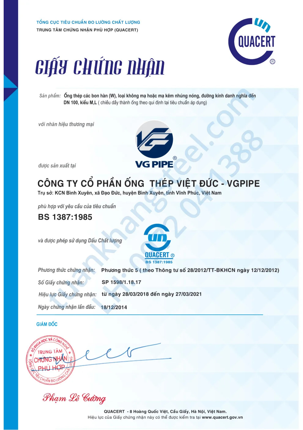 Hồ sơ năng lực Ống thép Việt Đức