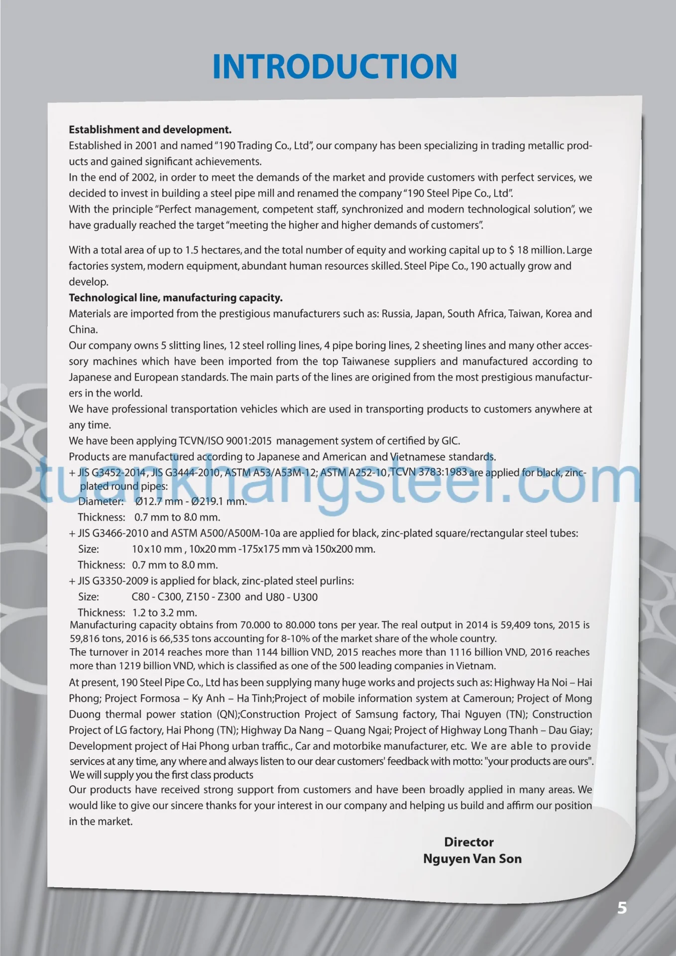 Catalogue Ống thép 190