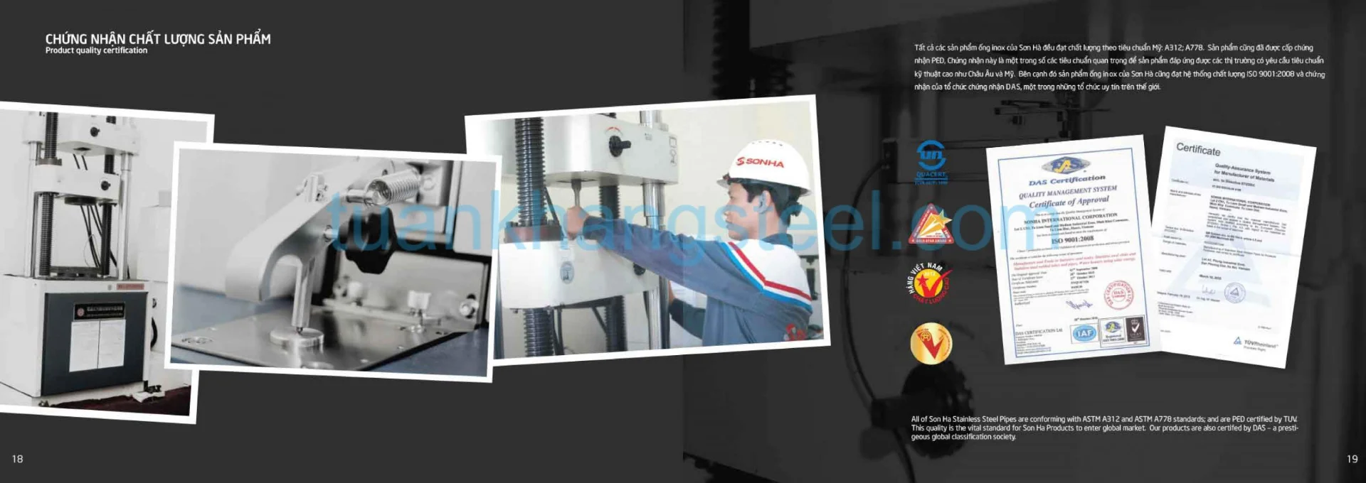 Catalogue Ống INOX Sơn Hà