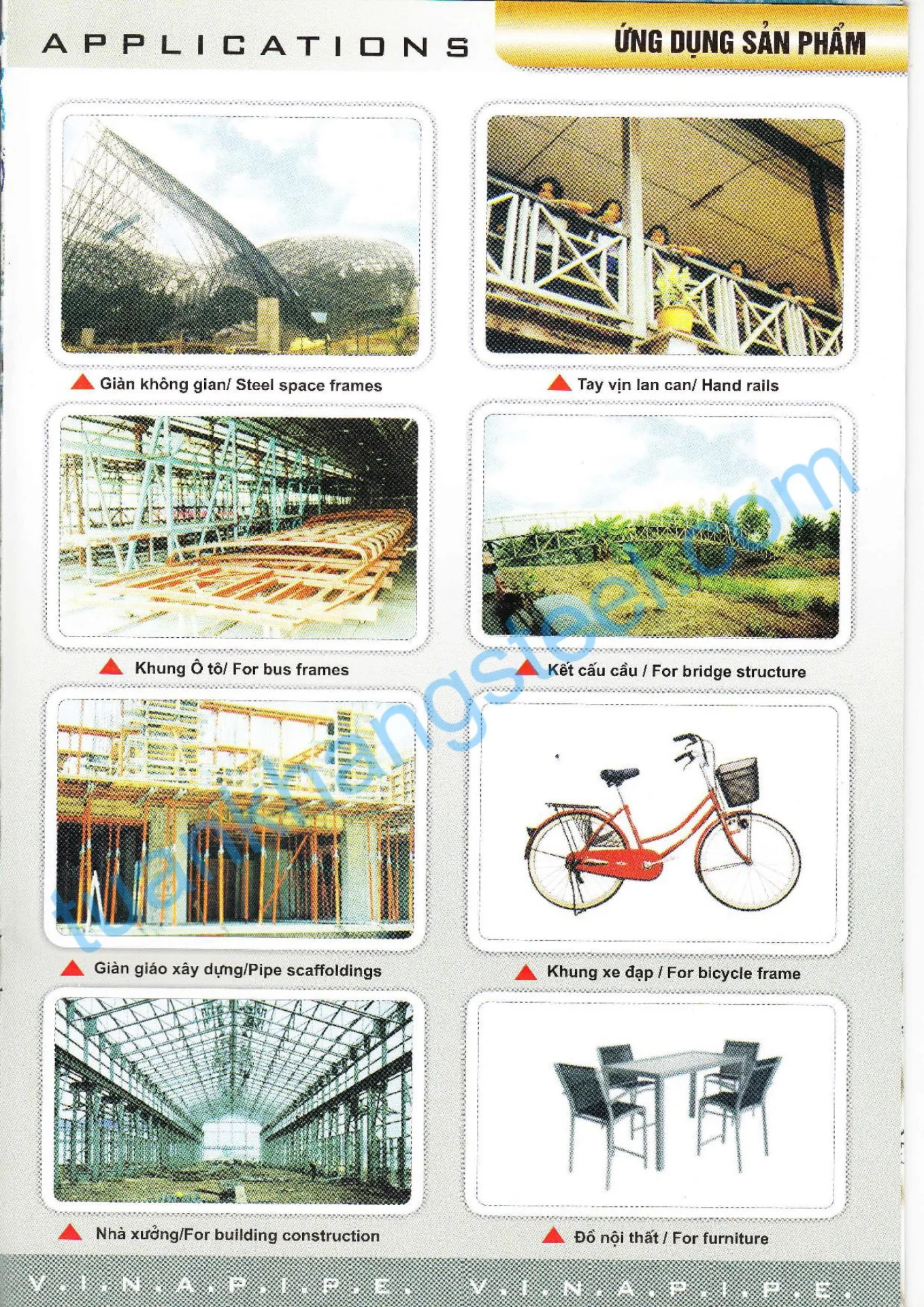 Catalogue ống thép Vinapipe
