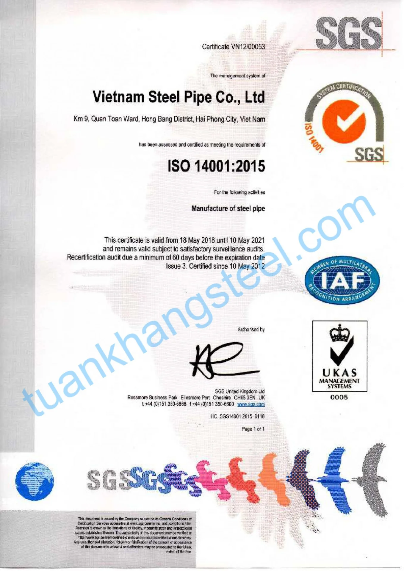 Catalogue ống thép Vinapipe