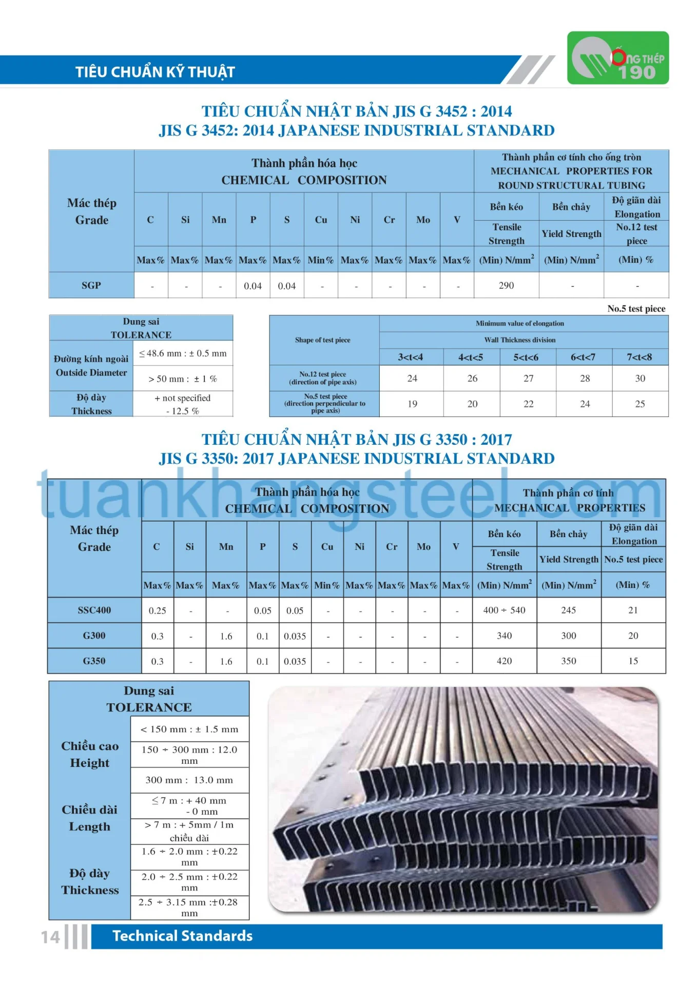 Catalogue Ống thép 190