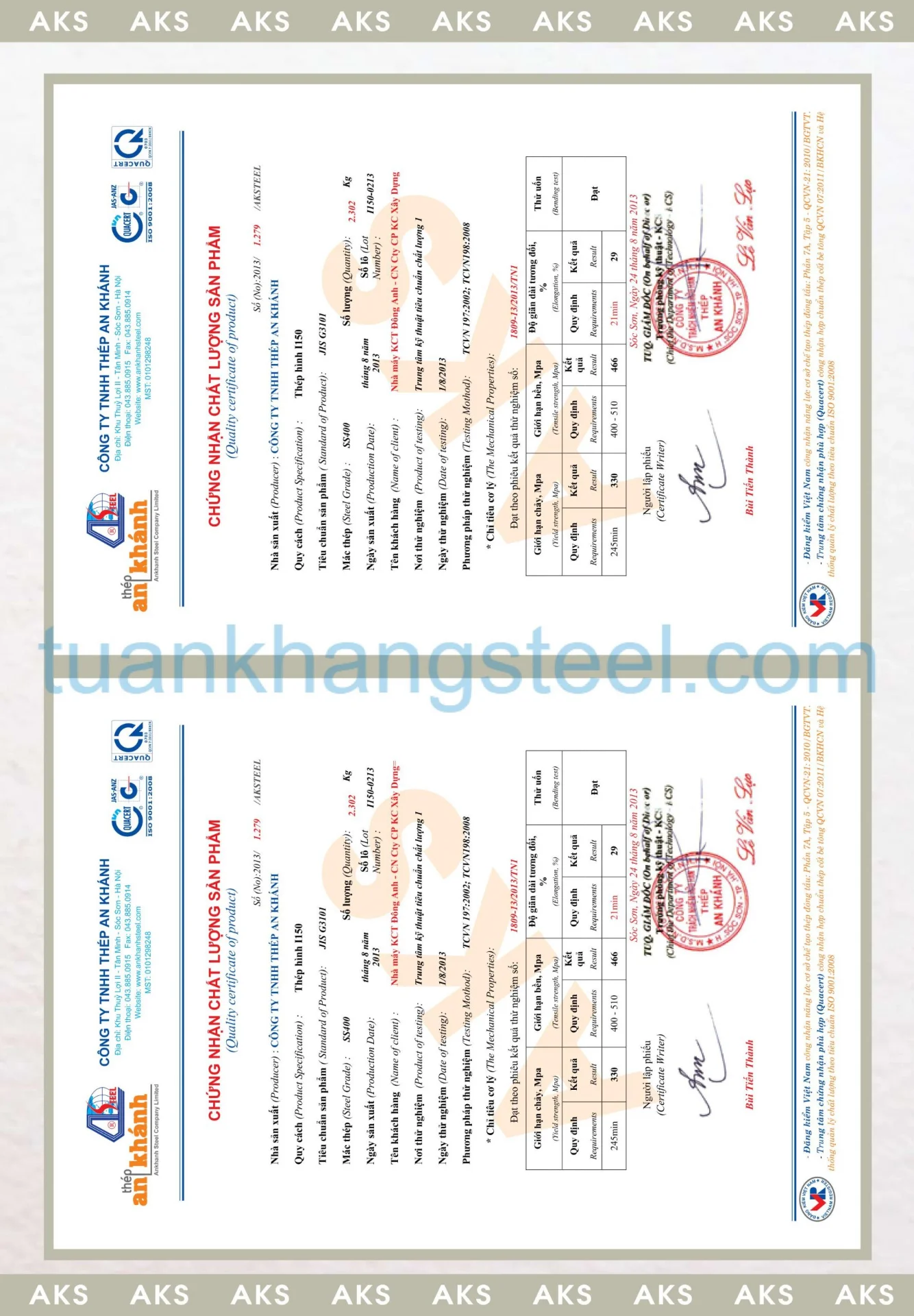 Catalogue Thép hình An Khánh