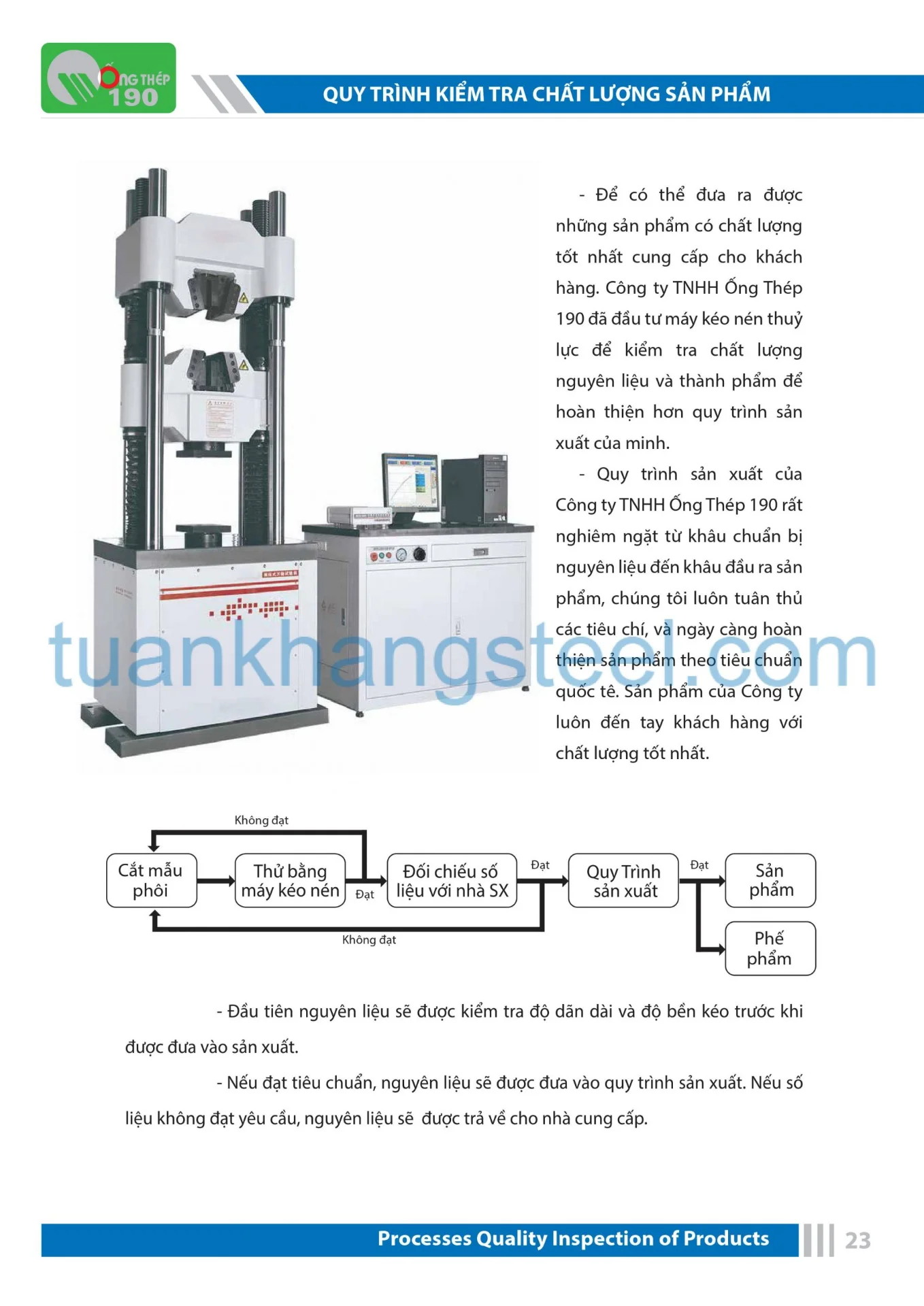 Catalogue Ống thép 190
