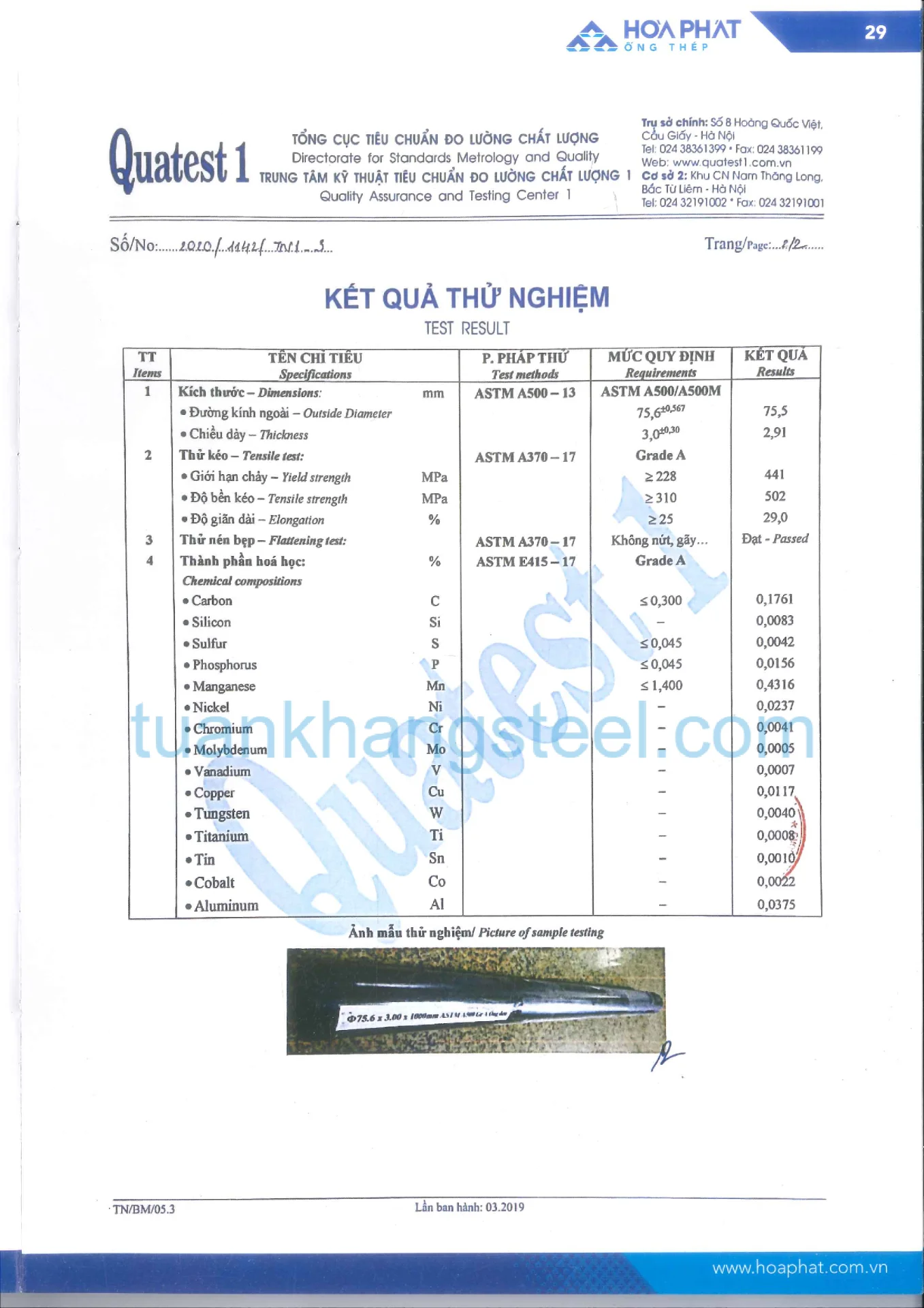 Hồ sơ năng lực Hoà Phát PDF mới nhất 2021