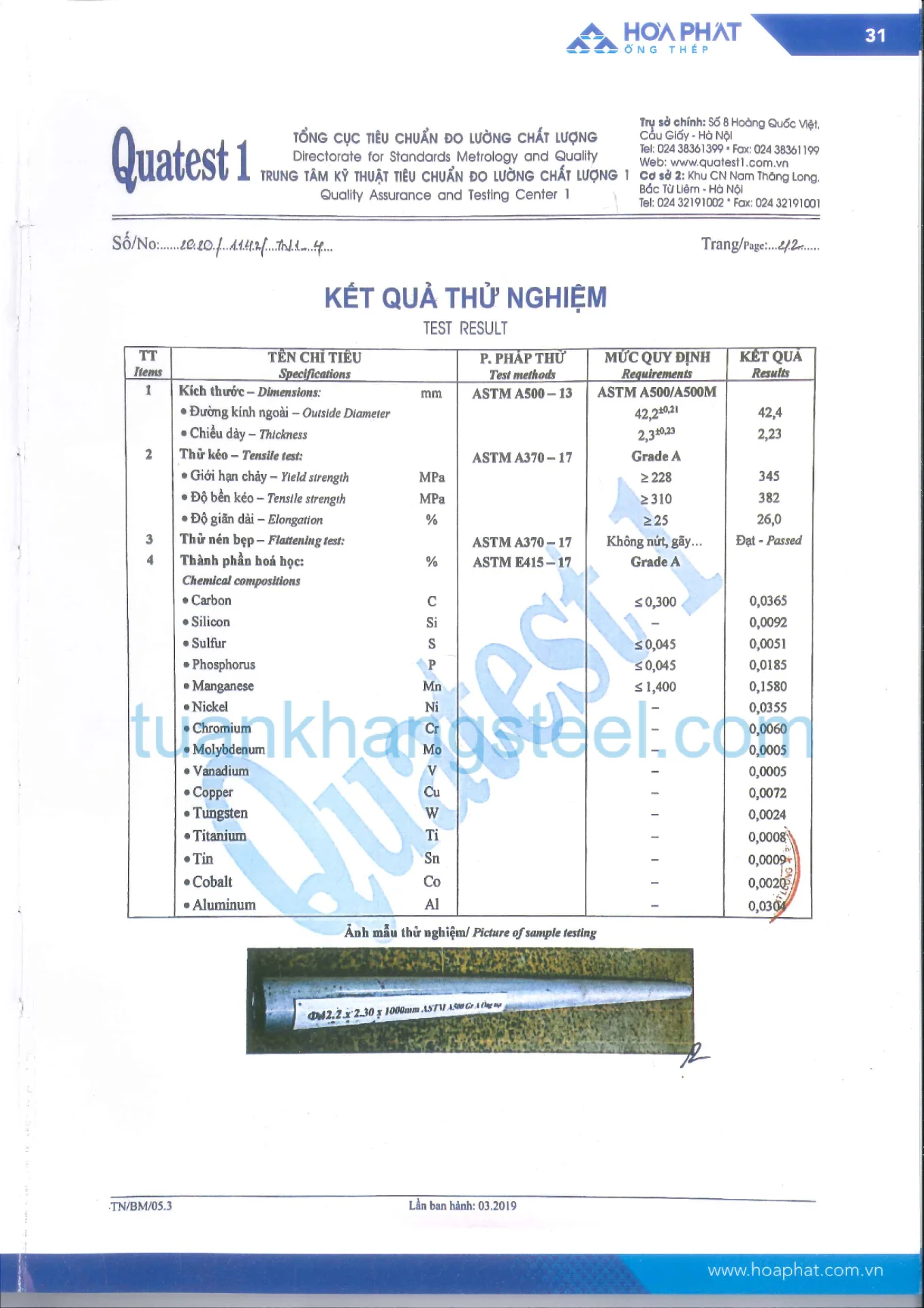 Hồ sơ năng lực Hoà Phát PDF mới nhất 2021