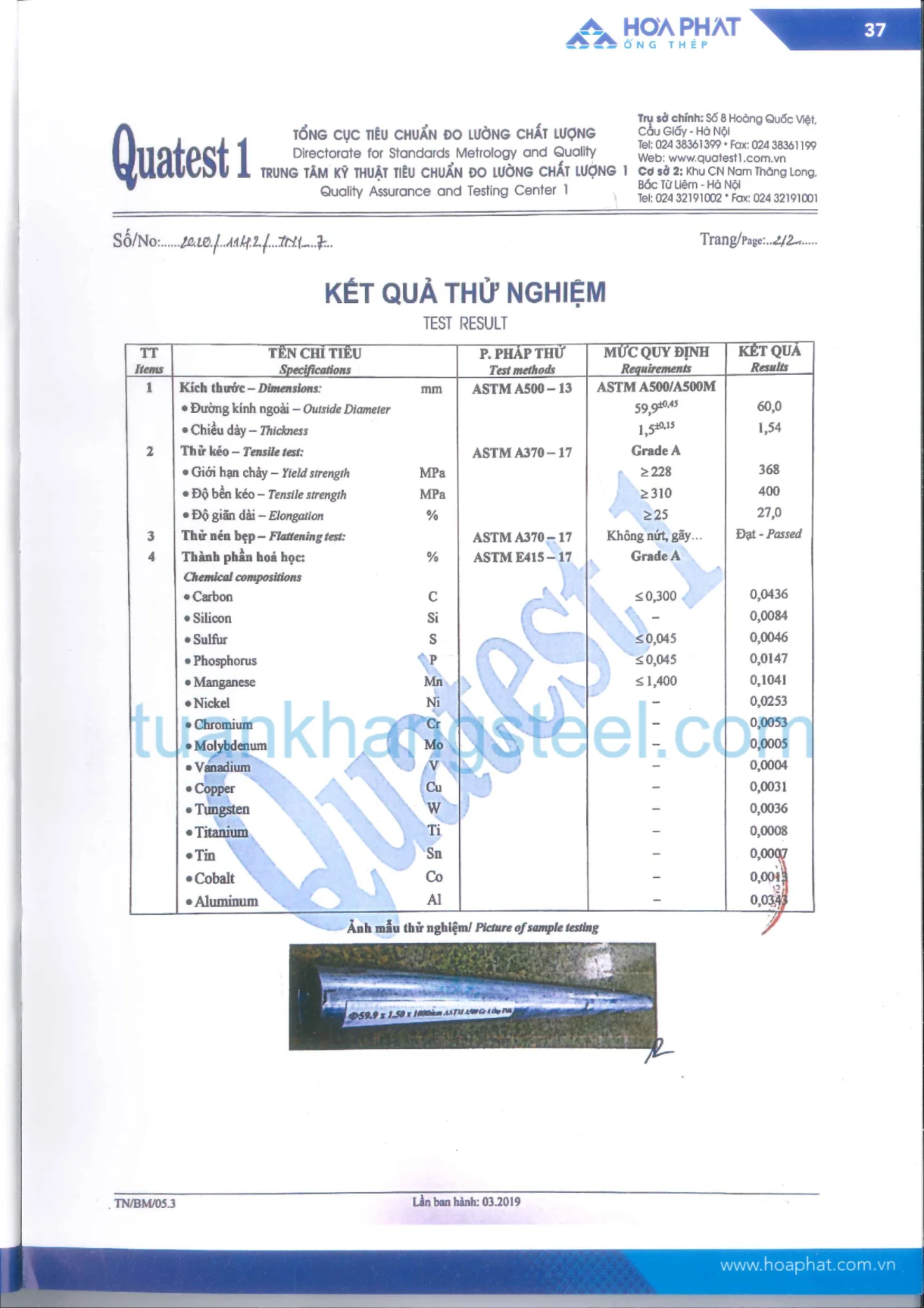 Hồ sơ năng lực Hoà Phát PDF mới nhất 2021