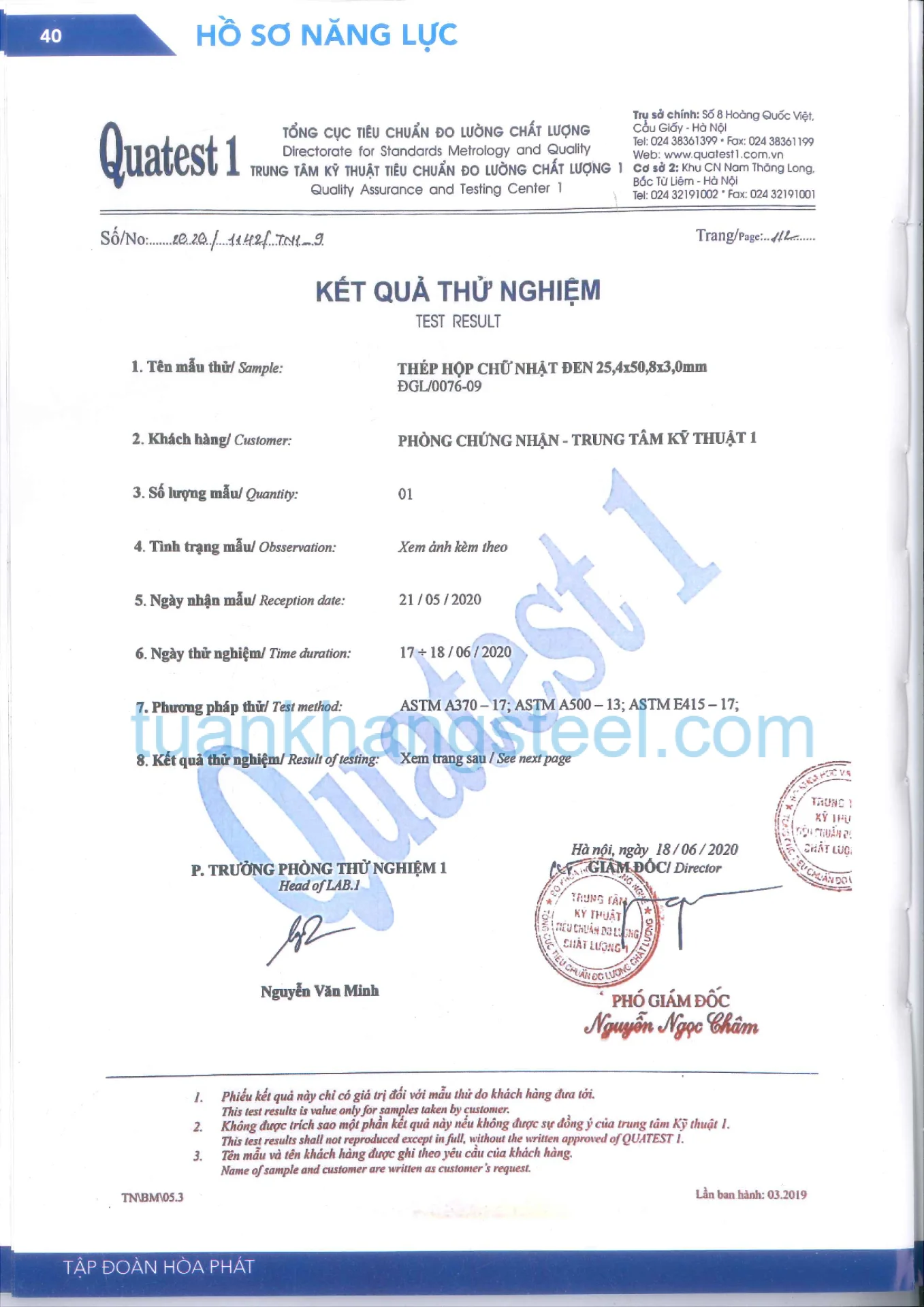 Hồ sơ năng lực Hoà Phát PDF mới nhất 2021