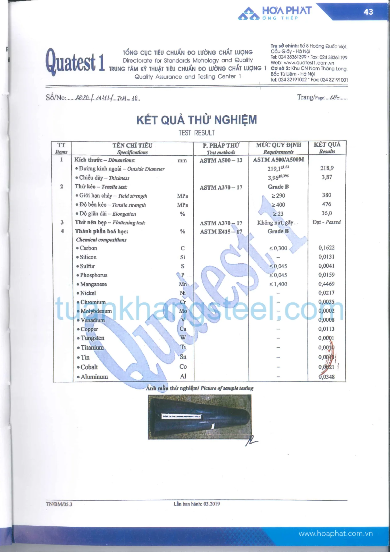 Hồ sơ năng lực Hoà Phát PDF mới nhất 2021