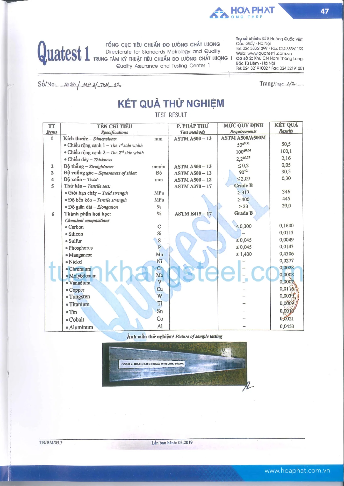 Hồ sơ năng lực Hoà Phát PDF mới nhất 2021