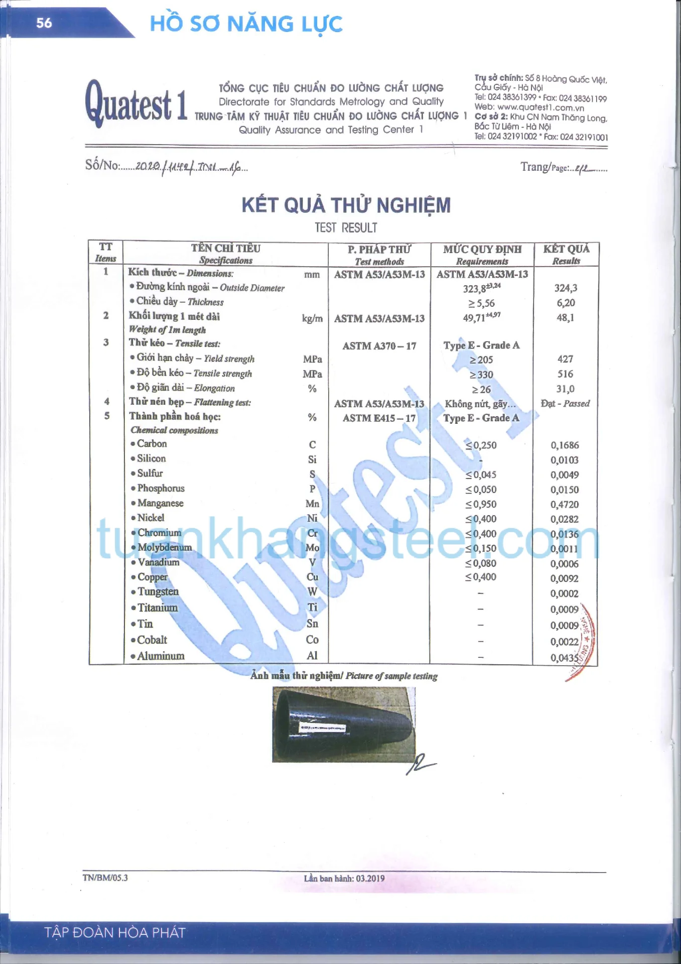 Hồ sơ năng lực Hoà Phát PDF mới nhất 2021
