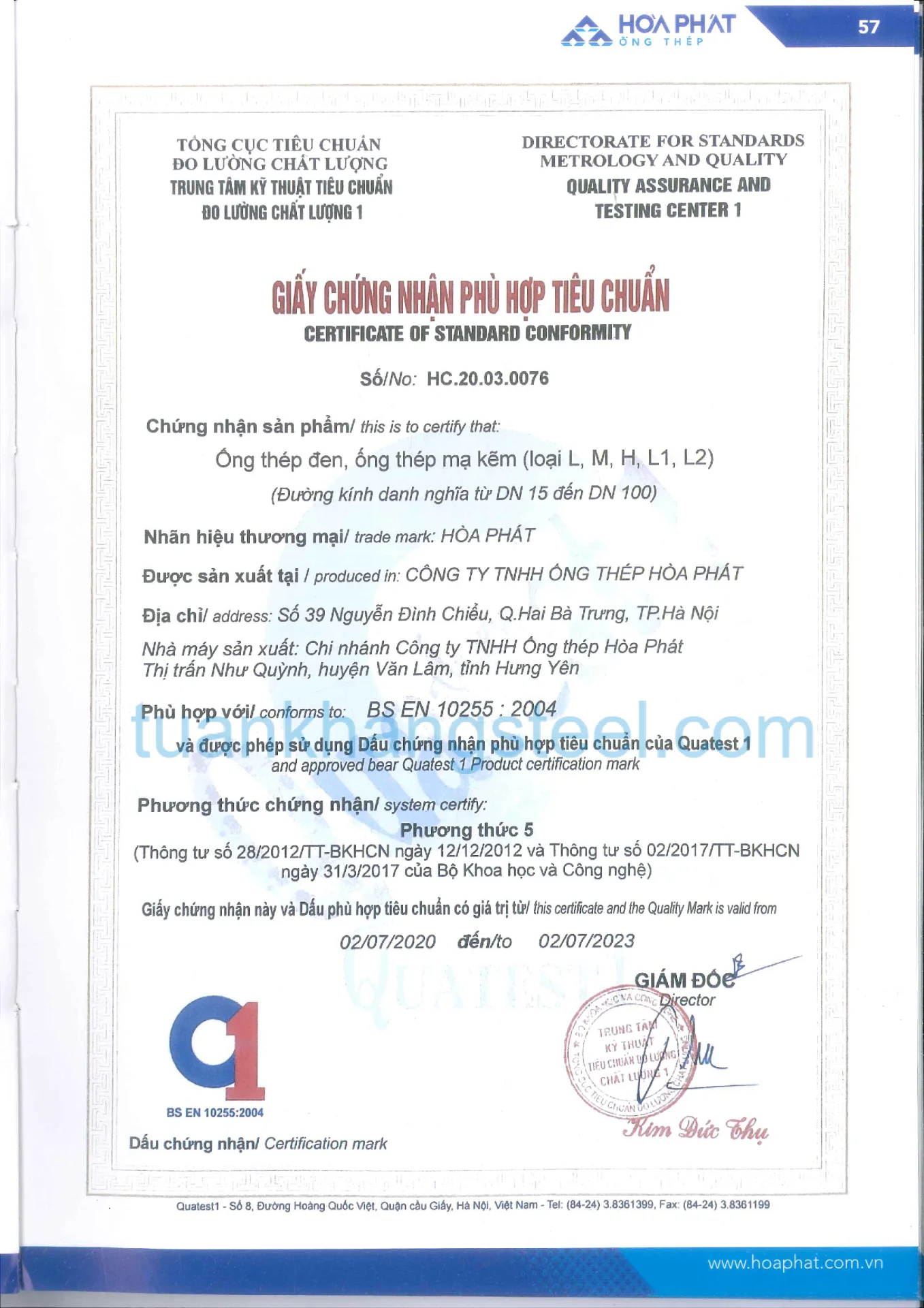 Hồ sơ năng lực Hoà Phát PDF mới nhất 2021