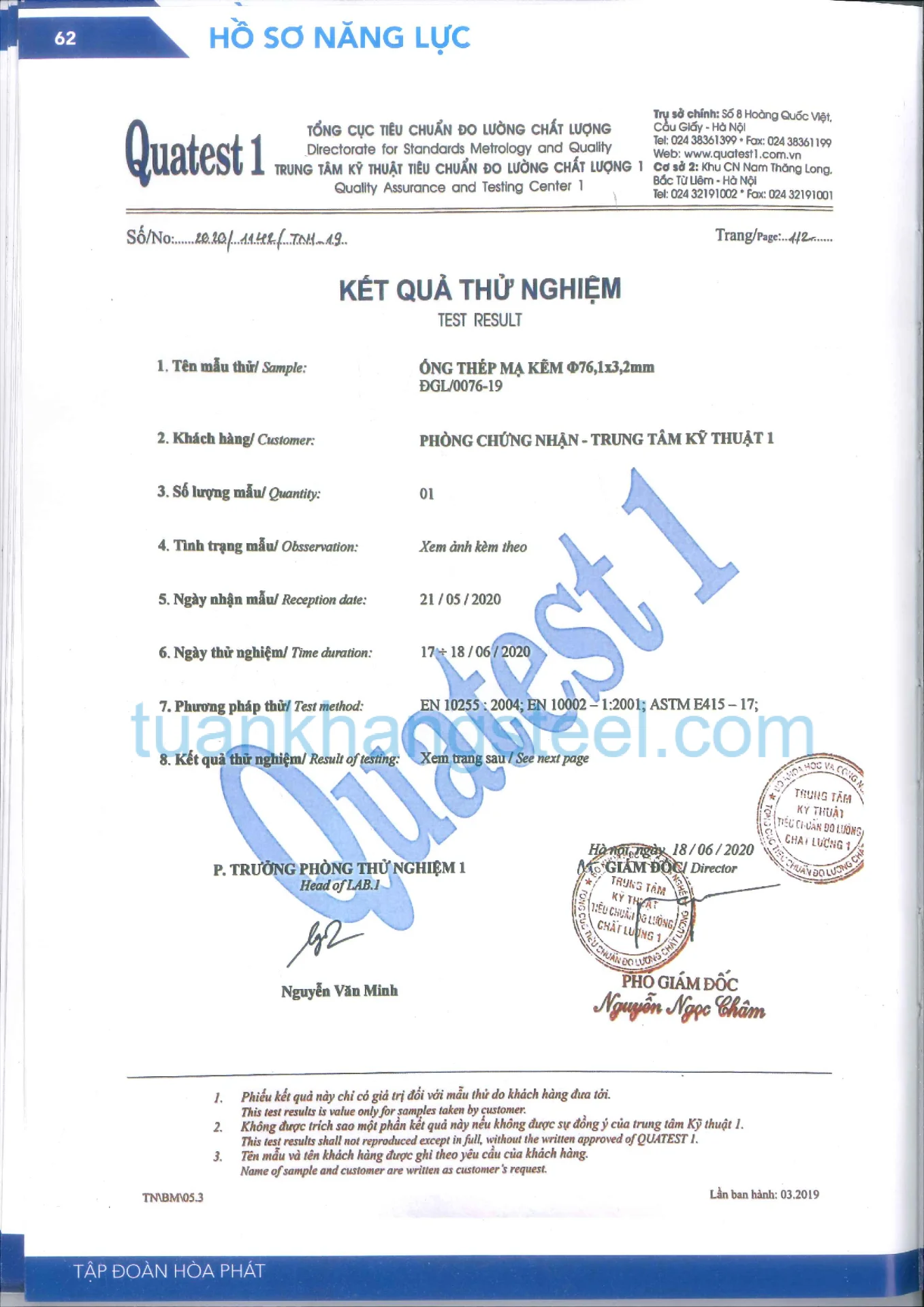 Hồ sơ năng lực Hoà Phát PDF mới nhất 2021