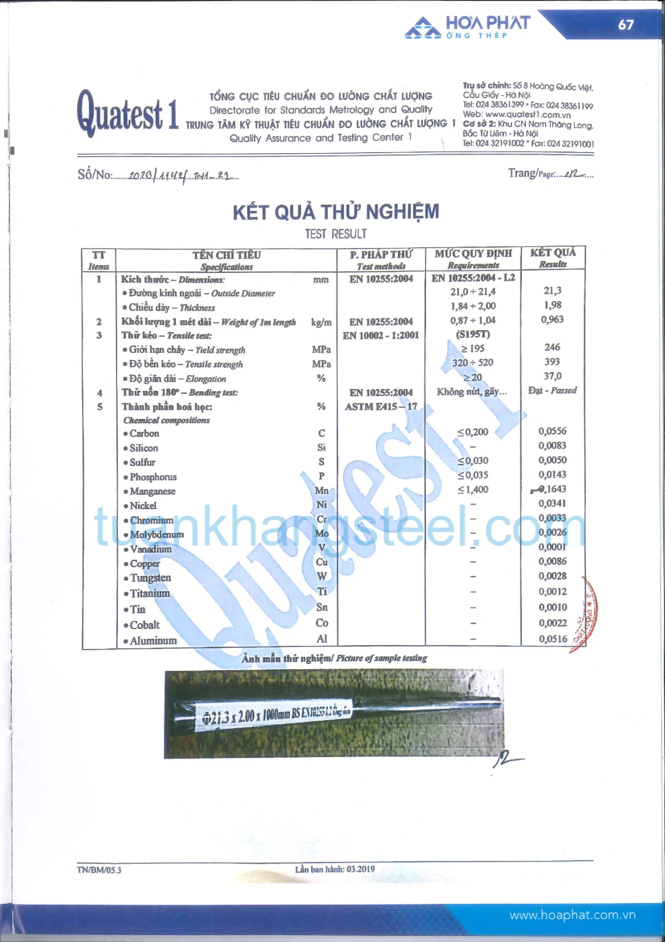 Hồ sơ năng lực Hoà Phát PDF mới nhất 2021