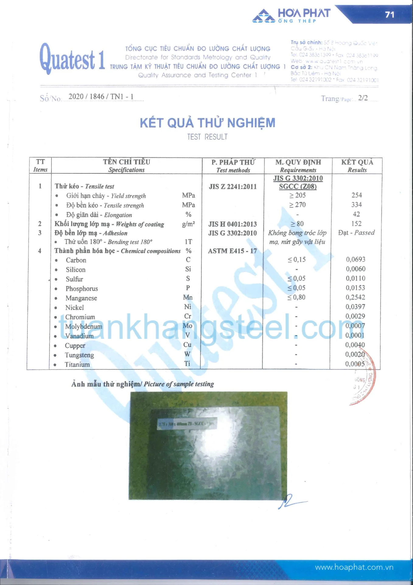Hồ sơ năng lực Hoà Phát PDF mới nhất 2021