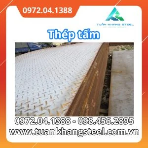 Thép Tấm nhám, gân, chống trượt