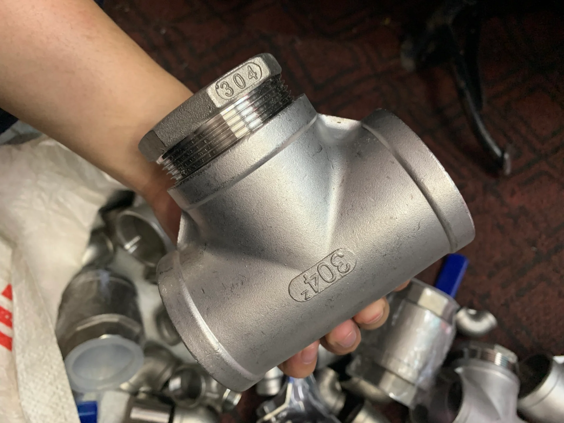 Tê ren inox 201/304/316/316L - Ảnh 2