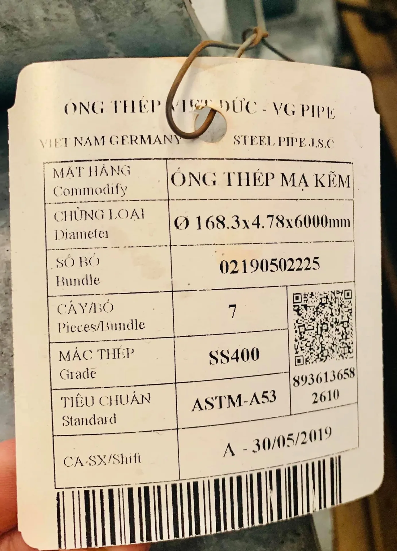 Ống thép mạ kẽm NN Việt Đức - Ảnh 2