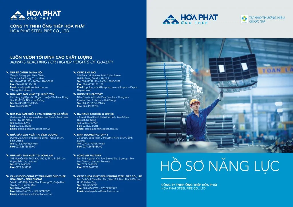 Hồ sơ năng lực Hoà Phát