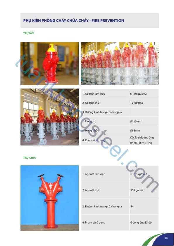 CATALOGUE Trụ cứu Hoả Bộ quốc Phòng | CATALOGUE Nhà máy Z183