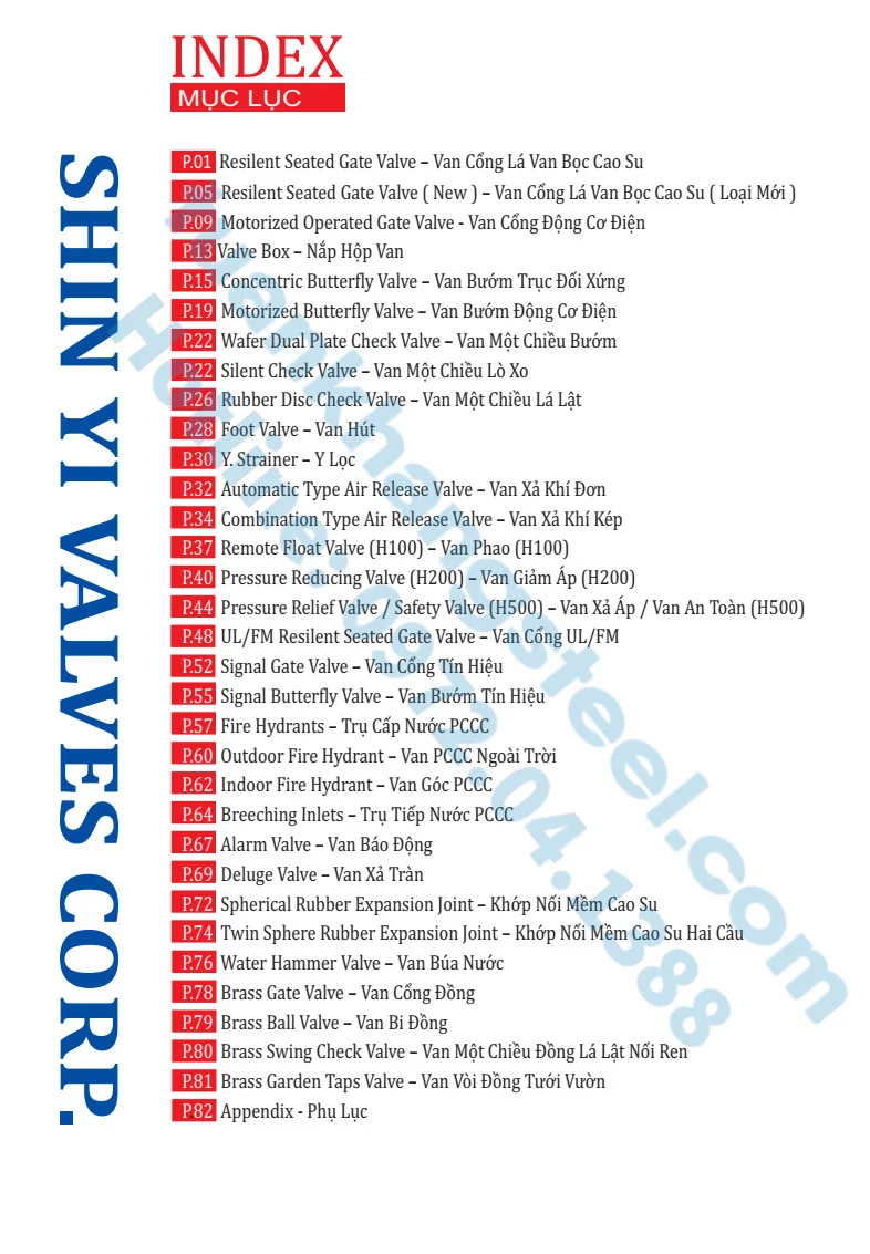 Catalogue Van SHIN YI 2022 PDF | Catalogue SHIN Yi Valves Corp 2022 PDF