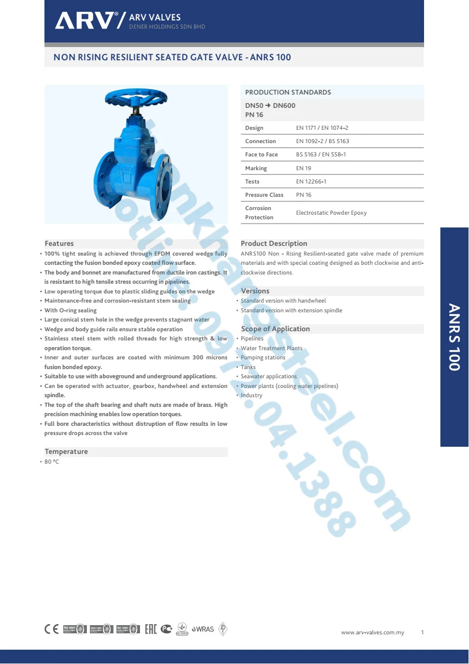 Catalogue Van ARV Malaysia 2022 PDF | Catalogue ARV Malaysia Valves 2022 PDF