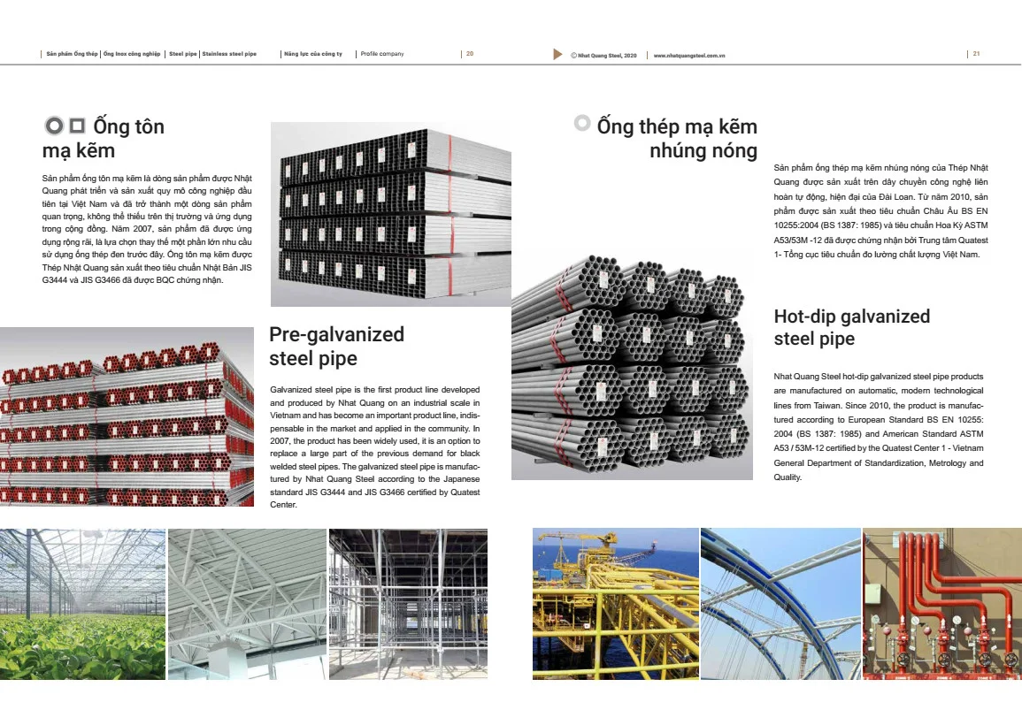 Hồ sơ năng lực thép Nhật Quang | Tải File PDF Hồ sơ năng lực thép Nhật Quang 2023