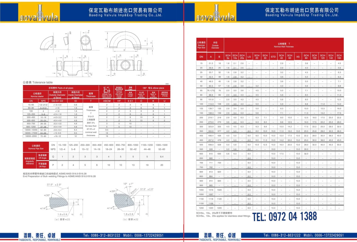 Catalouge Phụ kiện Hàn-Mặt bích – Van INOX 201/304/316 Baoding TQ | Tải file Pdf Catalouge Phụ kiện Hàn-Mặt bích – Van INOX 201/304/316 Baoding TQ