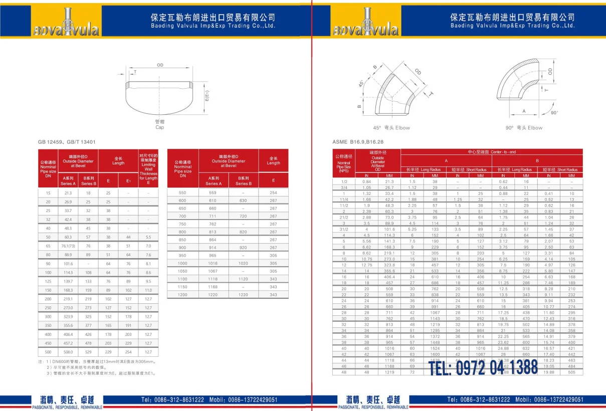 Catalouge Phụ kiện Hàn-Mặt bích – Van INOX 201/304/316 Baoding TQ | Tải file Pdf Catalouge Phụ kiện Hàn-Mặt bích – Van INOX 201/304/316 Baoding TQ