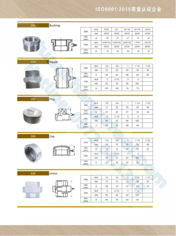Catalouge Phụ kiện ren Shanxi Bote Malleable iron Co., Ltd | DOWNLOAD CATALOGUE Shanxi Bote Malleable iron Co., Ltd