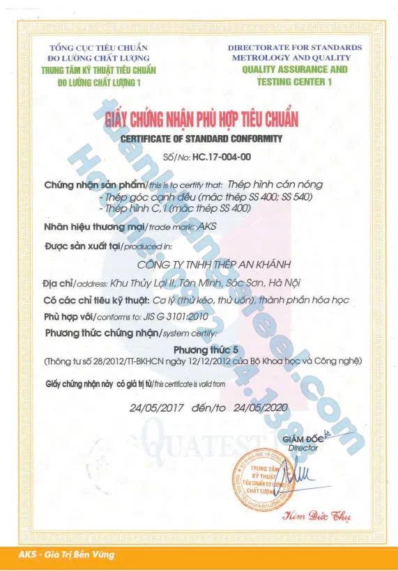 Catalogue Thép hình An Khánh mới nhất 2023| Tải File PDF Catalogue Thép hình An Khánh 2023