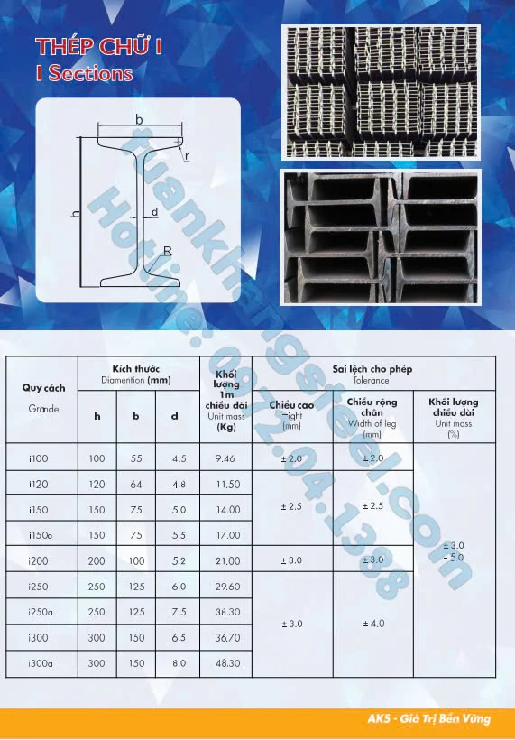 Catalogue Thép hình An Khánh mới nhất 2023| Tải File PDF Catalogue Thép hình An Khánh 2023