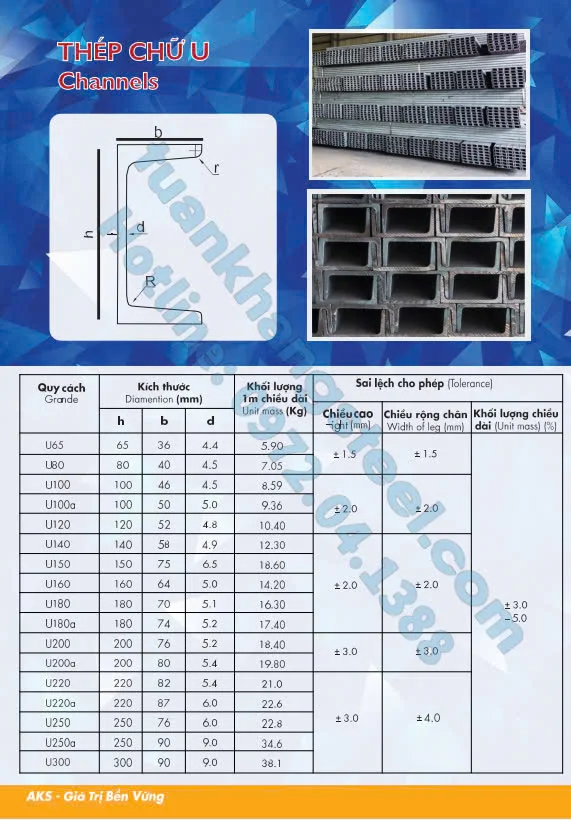 Catalogue Thép hình An Khánh mới nhất 2023| Tải File PDF Catalogue Thép hình An Khánh 2023