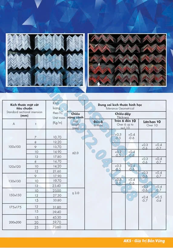 Catalogue Thép hình An Khánh mới nhất 2023| Tải File PDF Catalogue Thép hình An Khánh 2023