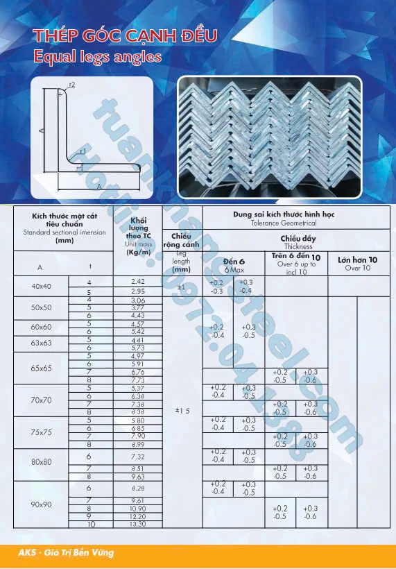Catalogue Thép hình An Khánh mới nhất 2023| Tải File PDF Catalogue Thép hình An Khánh 2023