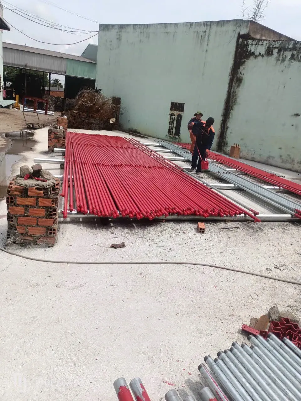 Quy trình Sơn ống đen, mạ kẽm trong Phòng cháy chữa cháy