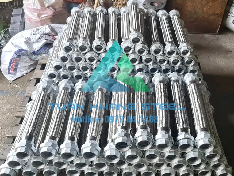 Công Ty Thép Tuấn Khang – Nhà Sản Xuất Khớp Nối Mềm Chống Rung Inox 2 Đầu Bích, 2 Đầu Rắc Co Uy Tín