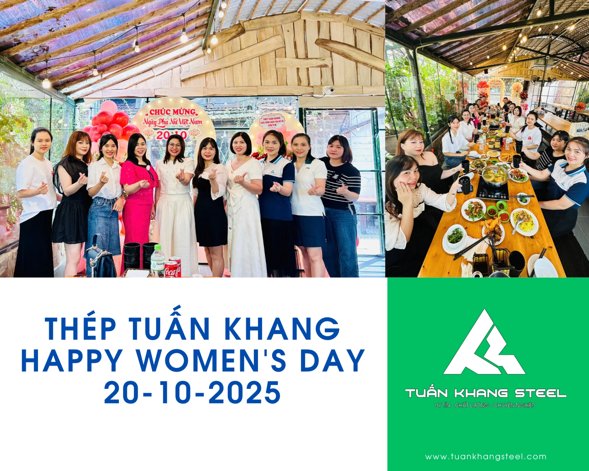 Công ty Thép Tuấn Khang tổ chức Ngày 20/10 ấm áp tại “Chợ Tình Quán” – Tôn vinh phái đẹp Tuấn Khang