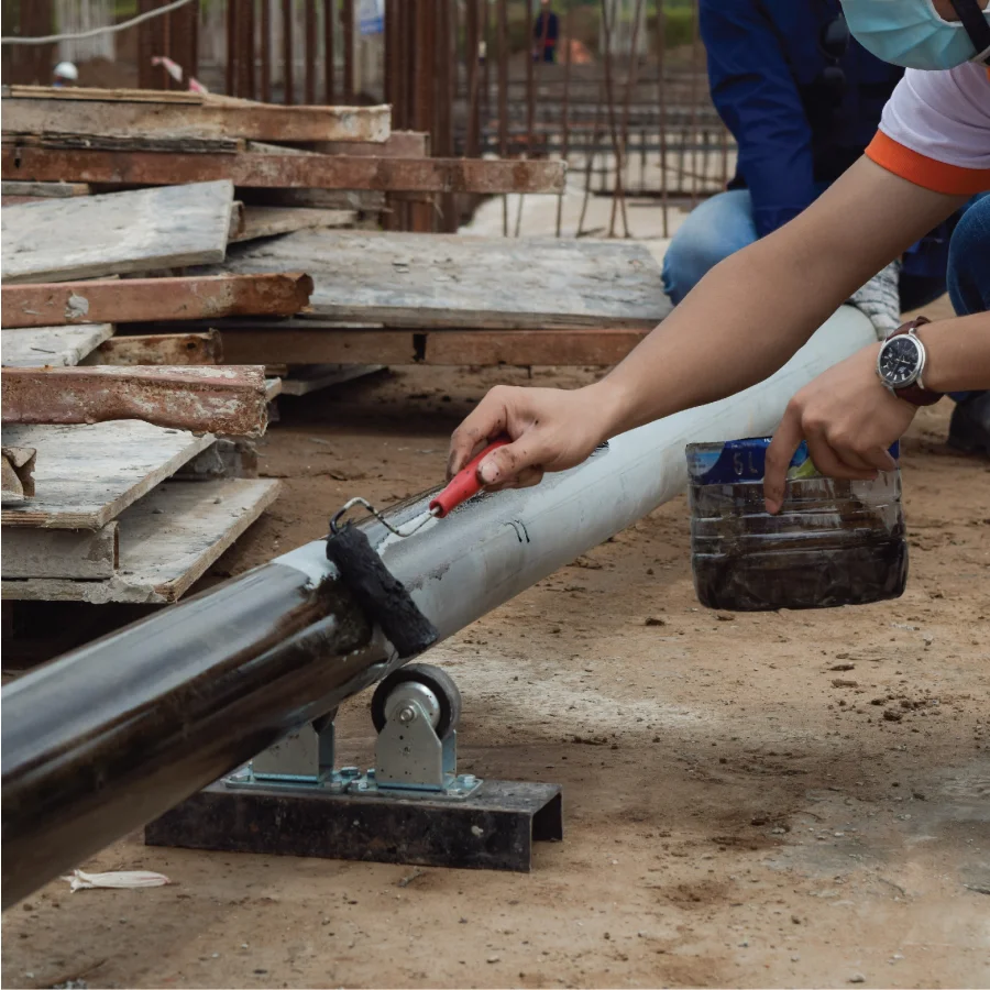 Quy trình thi công cuốn ống PCCC chống ăn mòn điện hóa – Giải pháp Bitum chất lượng cao từ Tuấn Khang