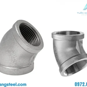 Chếch ren mạ kẽm – chuyển hướng đường ống theo góc chếch