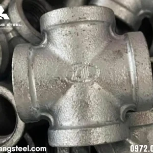 Chữ thập ren mạ kẽm – kết nối đường ống theo bốn hướng