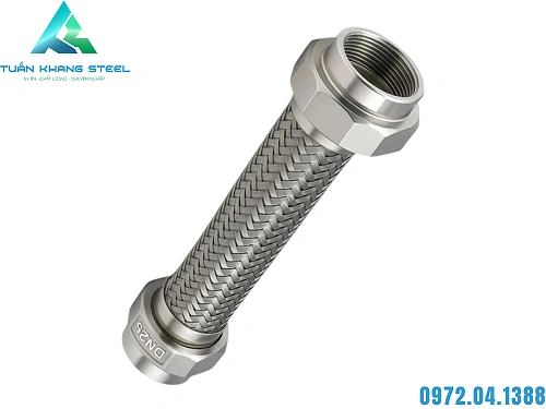 Khớp lưới 2 đầu rắc co Inox L500mm – tạo mối nối có thể tháo lắp