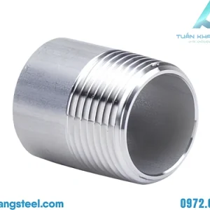 Một đầu ren ngoài inox dài 20-30mm – phục vụ lắp đặt và bảo trì hệ thống kỹ thuật