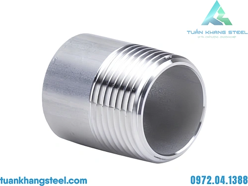 Một đầu ren ngoài inox dài 20-30mm – phục vụ lắp đặt và bảo trì hệ thống kỹ thuật